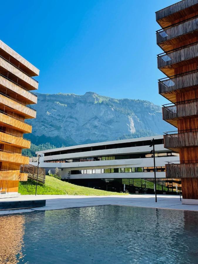 Stilvolle Ferienwohnung direkt an der Skipiste Flims Exterior foto